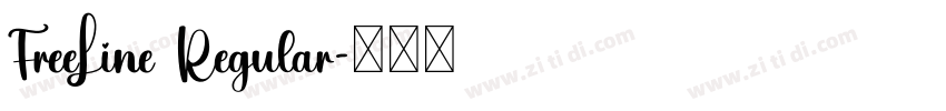 FreeLine Regular字体转换